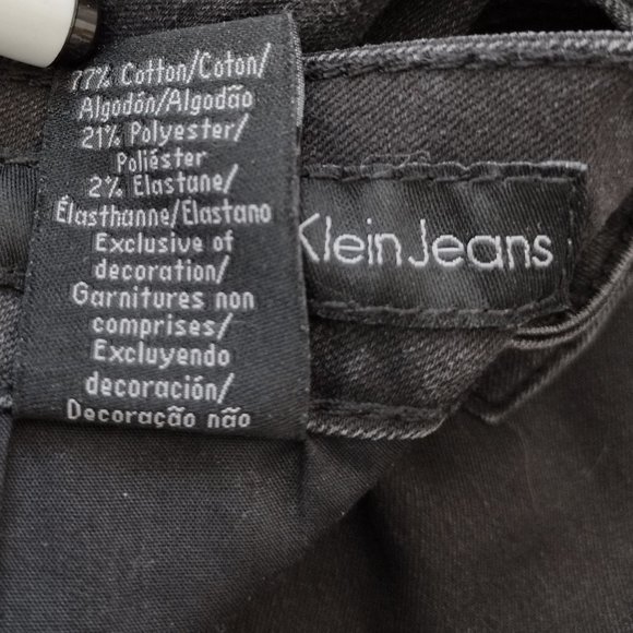 Calvin Klein | Faded Black Straight Leg Stretch Jeans - Picture 7 of 10